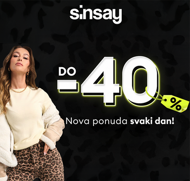 Sinsay - Black Days popusti do -40 %