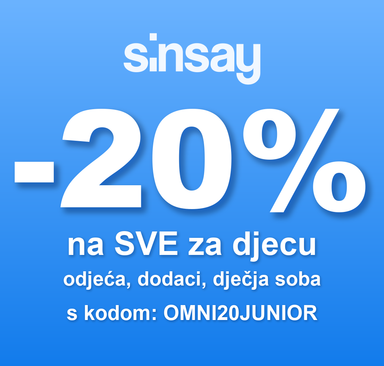 Sinsay - 20 % na sve za djecu