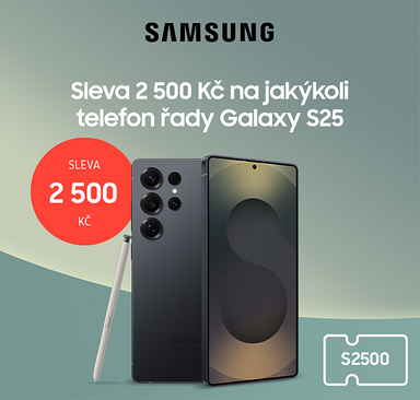 Samsung - Sleva 2500 Kč na telefony Galaxy S25