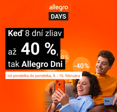 Allegro Days - Zľavy až 40 %