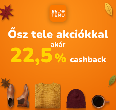 Temu - Ősz tele akciókkal