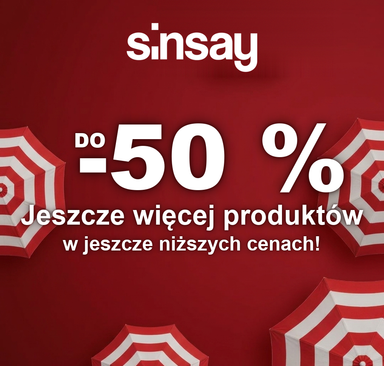 Sinsay - Wyprzedaż do -50 %