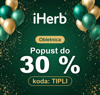 iHerb - Obletnica, popust do 30 %