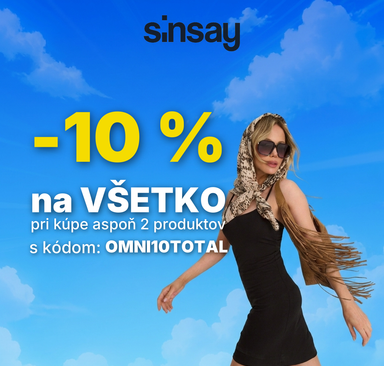 Sinsay - Zľava 10 % na všetko