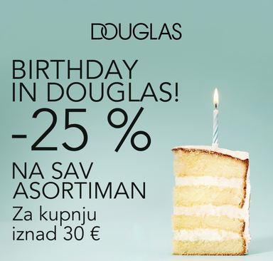 Douglas - Birthday days, -25 % na sav asortiman