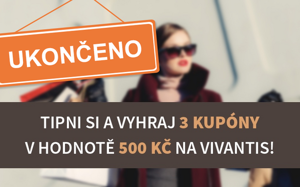 SOUTĚŽ: ROZDÁVÁME 3x500 KČ NA NÁKUP