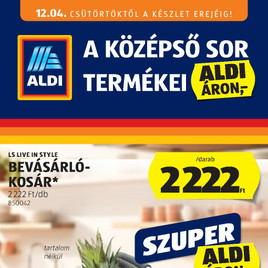 Aldi - Középső sor termékei