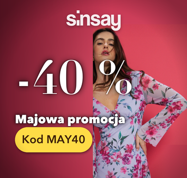 Sinsay - Majowa promocja -40 %