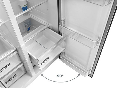 Concept LA7691bc americká lednice s výrobníkem ledu