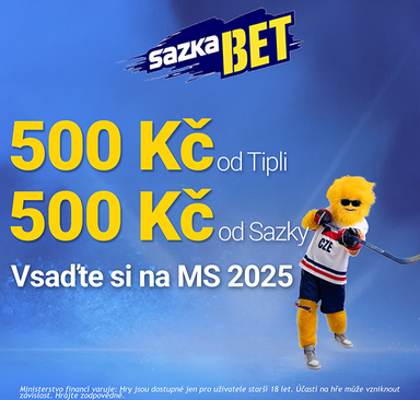 SazkaBet - Vsaďte si na MS a získejte 1000 Kč