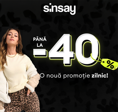 Sinsay - Black Days reduceri de până la -40 %
