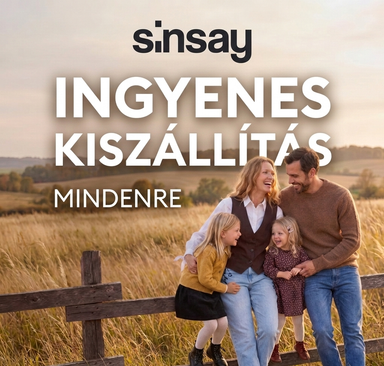 Sinsay - Ingyenes kiszállítás mindenre