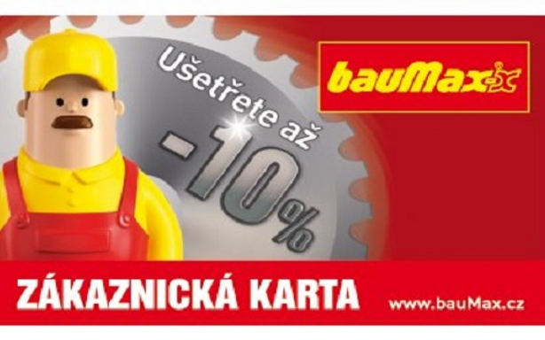 Výhodné nakupování s Baumax kartou - slevy, aplikace, kupony