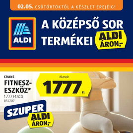 Aldi - Középső sor termékei