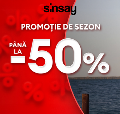 Sinsay - Vânzare sezonieră până la -50 %