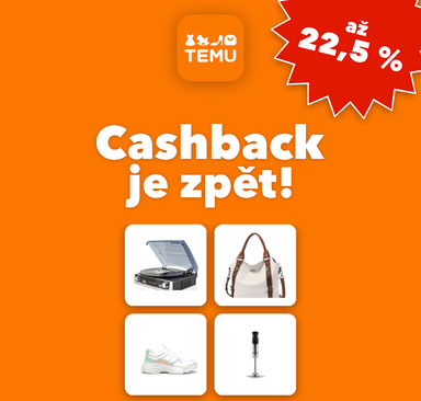 TEMU - Cashback je zpět!