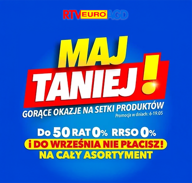 RTV Euro AGD - Maj taniej
