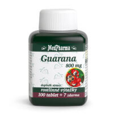 Guarana 800 mg MedPharma, 107 tablet za 175 Kč: ve 2+1 v BENU asi 1,09 Kč za tabletu