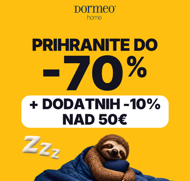 Dormeo - Dnevi spanja, do -70 % + dodatnih -10 %