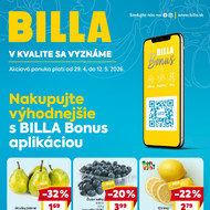 Billa - Bonus leták