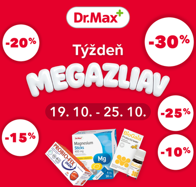 Dr. Max - Týždeň megazliav až -30 %