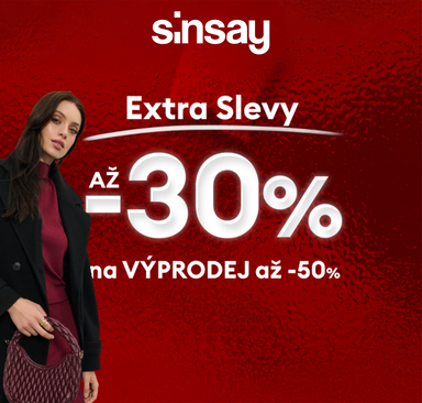 Sinsay - Extra slevy až 30 %
