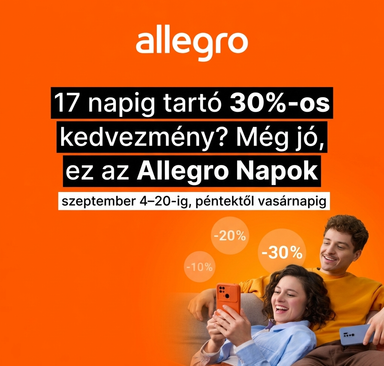 Allegro Napok - akciók akár 30%