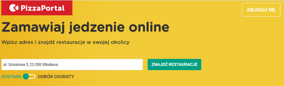 pizza portal na dostawę