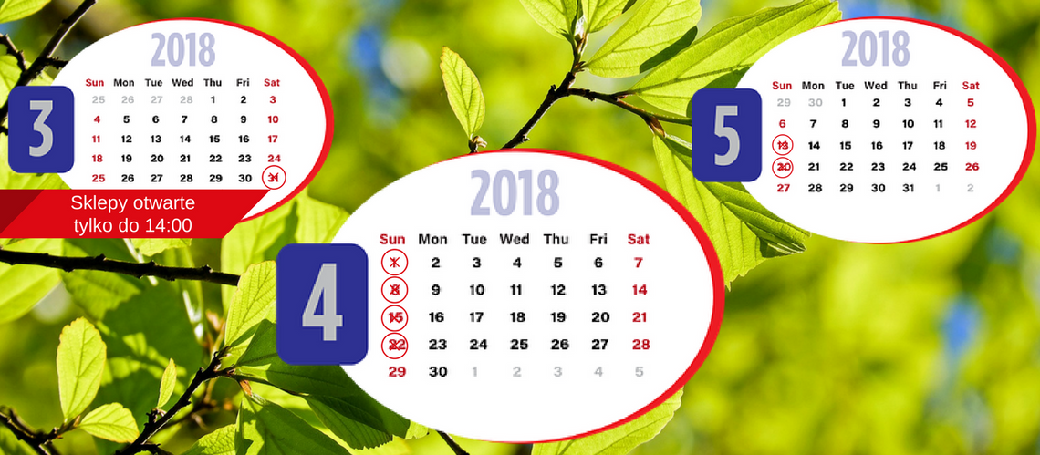 Zakaz handlu w marcu, kwietniu i maju