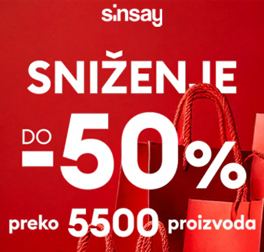 Sinsay - Sniženje do -50%