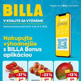 Billa - Bonus leták