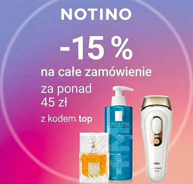 Notino – Rabat 15 % na całe zamówienie