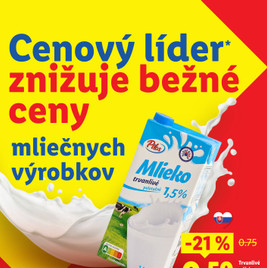 Lidl - Cenový líder zlacňuje