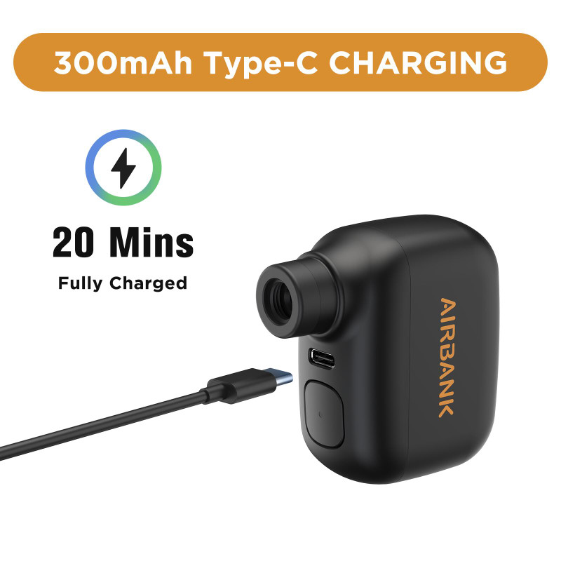 Mini elektrická pumpička na kolo z Dekáče | USB-C, 93g