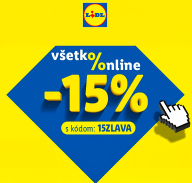 Lidl - 15 % zľava na všetko online
