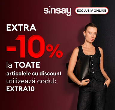 Sinsay - Extra -10 % la articolele cu discount