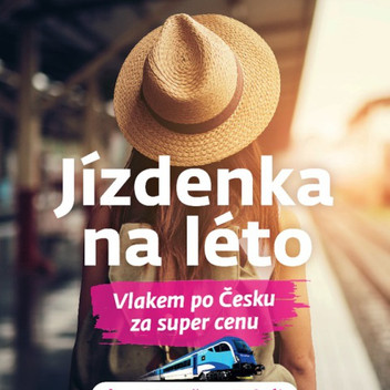 Jízdenka na léto od ČD: týden neomezeného cestování vlakem za 1390 Kč (děti a senioři 695)