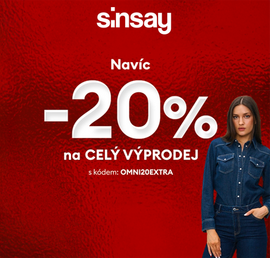 Sinsay - Navíc -20 % na výprodej