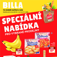 Billa - Speciální nabídka: vybrané prodejny