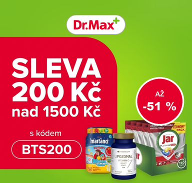Dr. Max - Sleva 200 Kč nad 1500 Kč