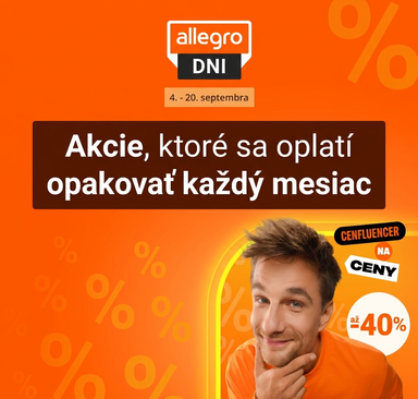 Allegro Dni - zľavy až 40 %