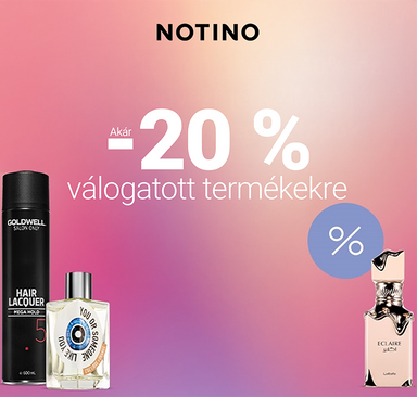 Notino – 20% kedvezmény a kiválasztott termékekre