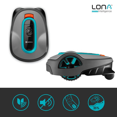 Robotická sekačka GARDENA Smart Sileno Life - Celý set v akci