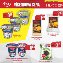 CBA - Víkendové ceny