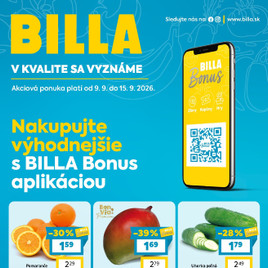 Billa - Bonus leták