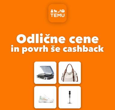 TEMU - Odlične cene in povrh še cashback