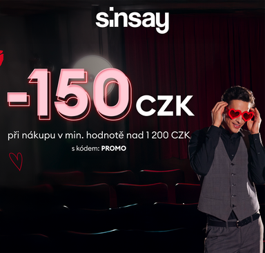 Sinsay - Valentýnská sleva 150 Kč