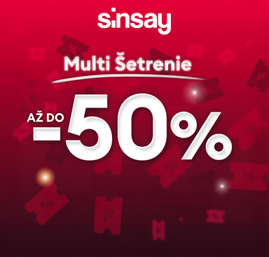 Sinsay - Zľavy až 50 %