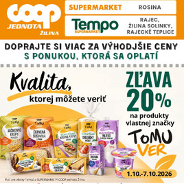 COOP Jednota - Regionálny leták COOP Jednota Žilina