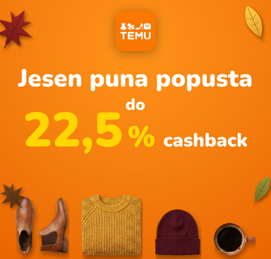 Temu - Jesen puna popusta